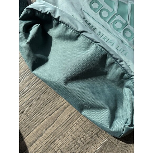 Adidas Amplifer Blocked Backpack Sack Bag Three Stripe Life Teal Blue School - Picture 8 of 9